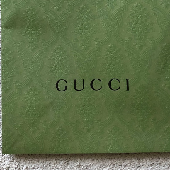 Authentic Gucci Embossed Paper Shopping Bag. I have 3 more for sale. - Picture 3 of 3